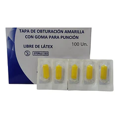 Tapa Heparina Amarilla Obturador 100 Un.