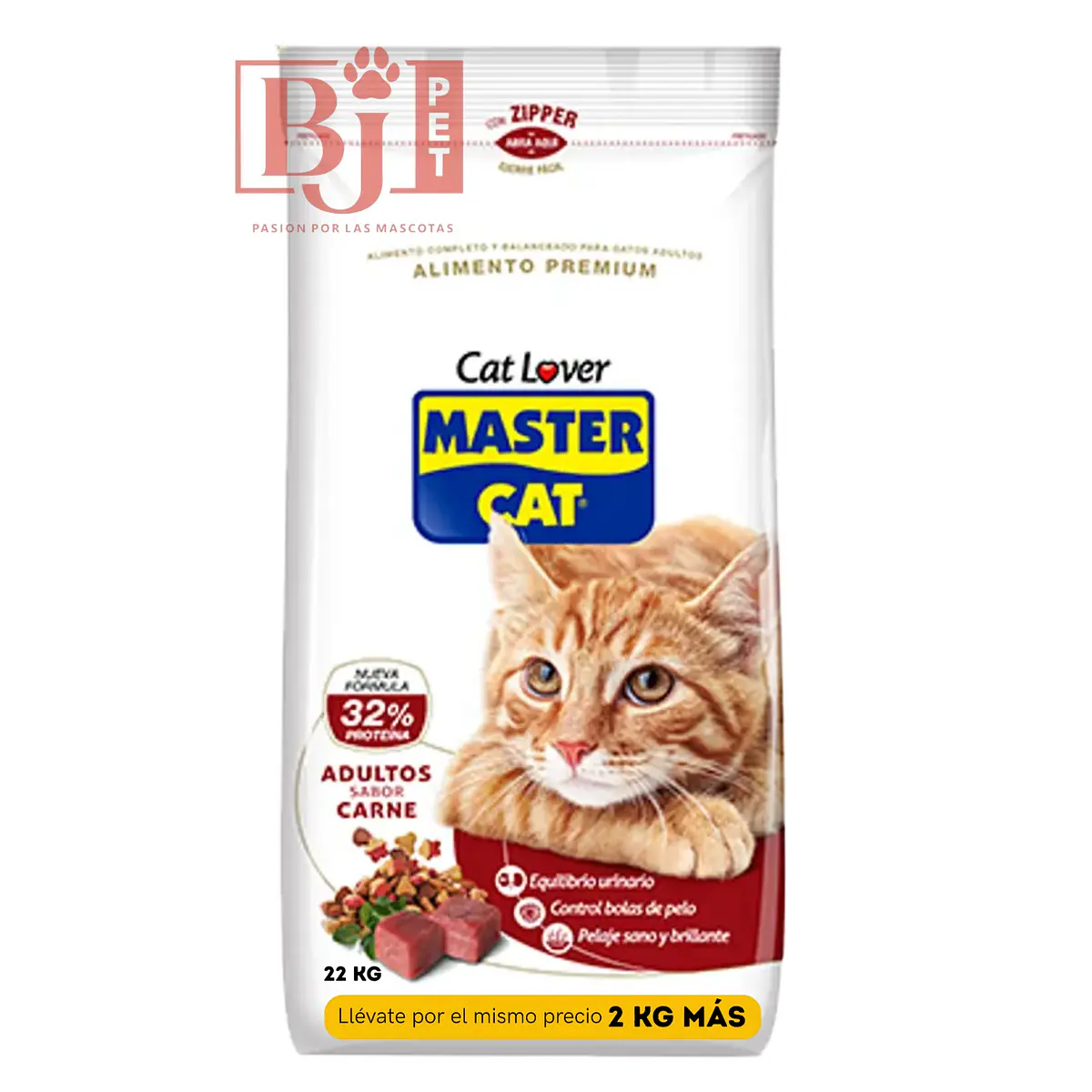 Master Cat Carne 20 + 2 Kg | PET BJ