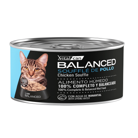 Balanced Souffle Lata Gato Adulto Pollo 85 Gr