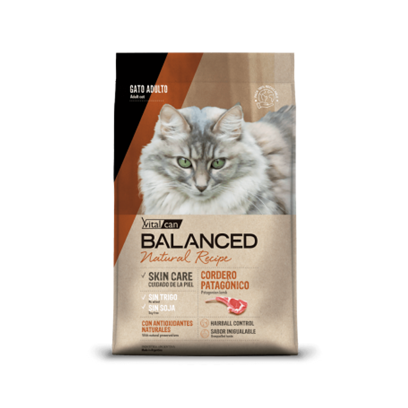 Balanced Natural Recipe Gato Cordero 7.5 Kg