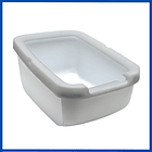 Catit Arenero Grande Borde Grueso Gris Claro 2