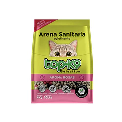Topk9 Arena Aglutinante Rosas 4 Kg