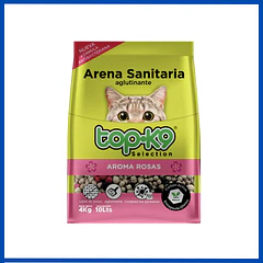 Topk9 Arena Aglutinante Rosas 4 Kg