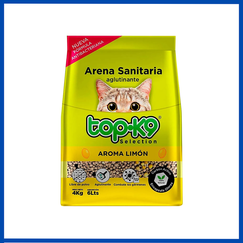 Topk9 Arena Aglutinante Limon 4 Kg 1