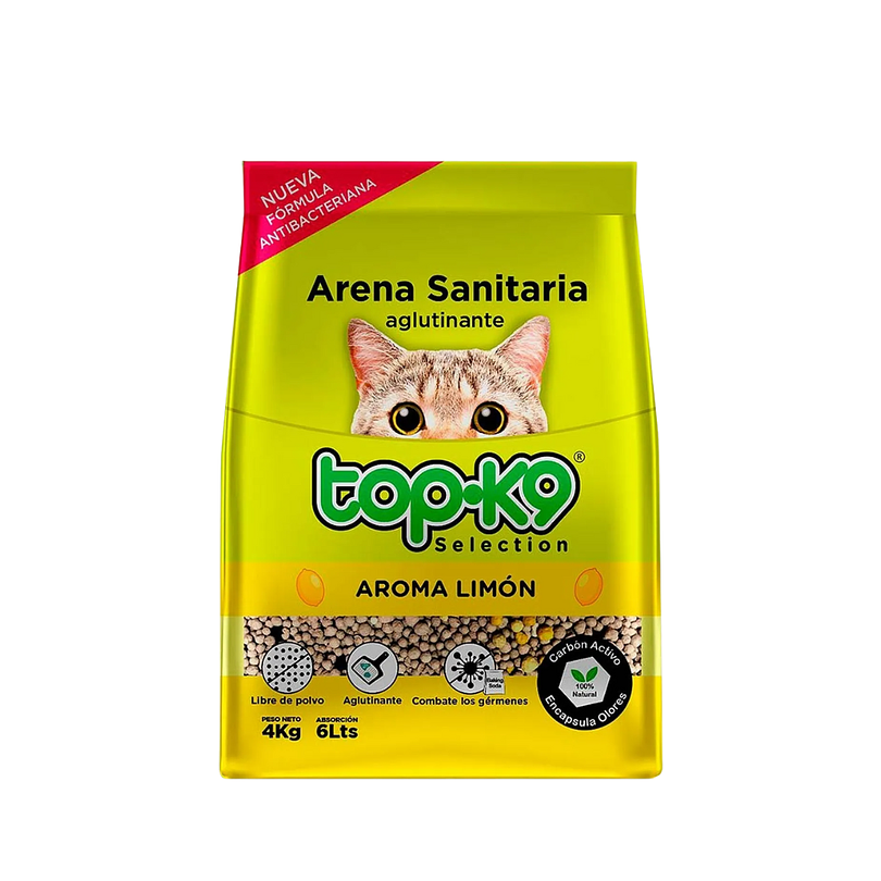 Topk9 Arena Aglutinante Limon 4 Kg 2