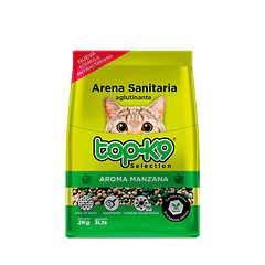 Topk9 Arena Aglutinante Manzana 4 Kg