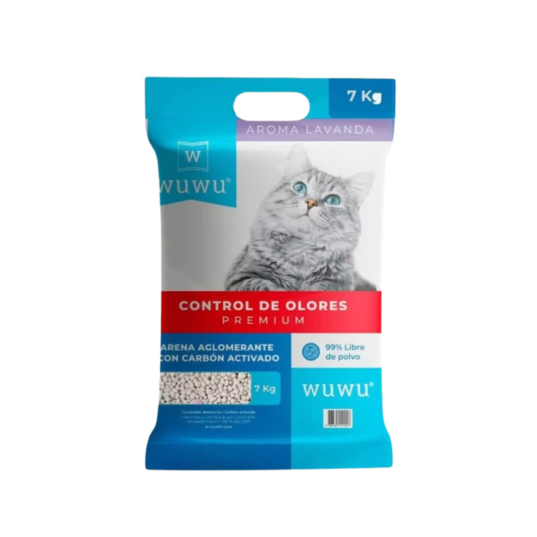Wuwu Arena Lavanda Con Carbon 3 x 7 Kg = 21 Kg | PET BJ