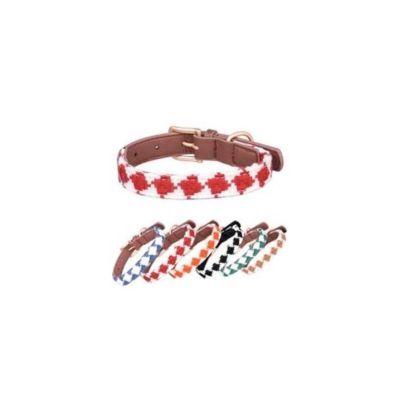Collar Eco Cuero y Algodon Para Perros y Gatos Desde 1