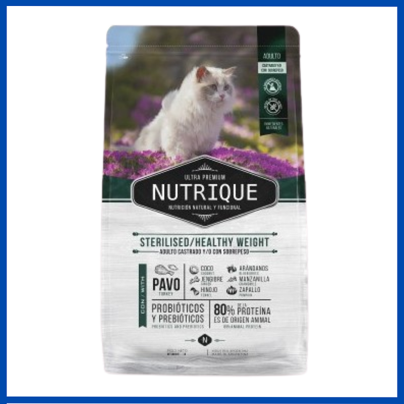 Nutrique Young Adult Cat Sterilised Healthy Weight 7.5 Kg 1