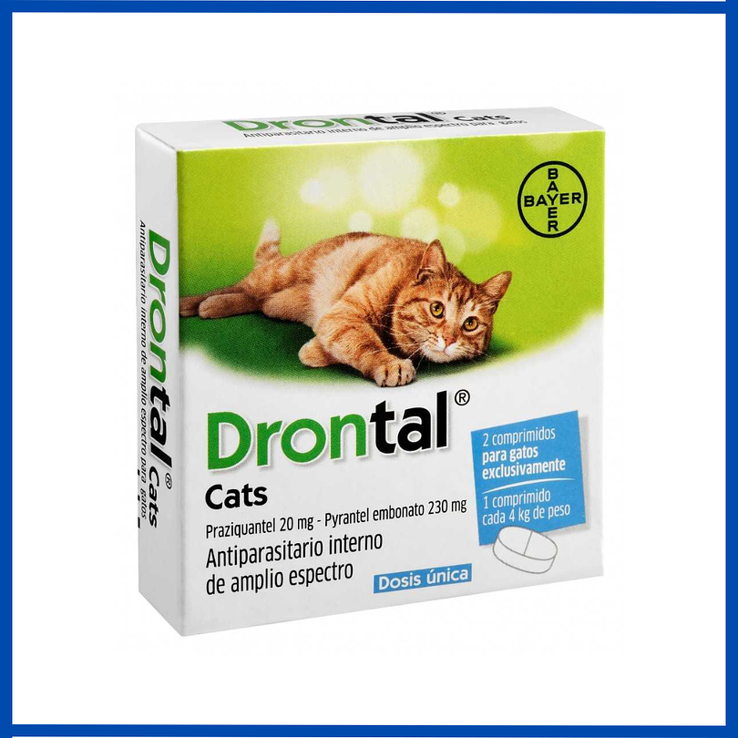 Drontal Gato X 2 Comprimidos Vencimiento 01/2026 1