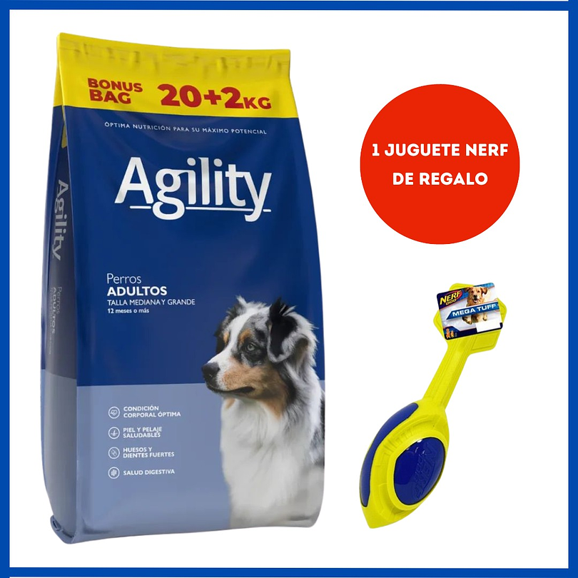 Agility Perro Adulto Active Health Mediana y Grande 20 + 2kg 1