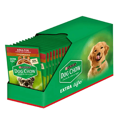 Pack 20 Pouch Dog Chow  Adulto Cordero 100 Gr
