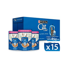 Pack 15 Pouch Cat Chow Gatitos Pollo 85 Gr