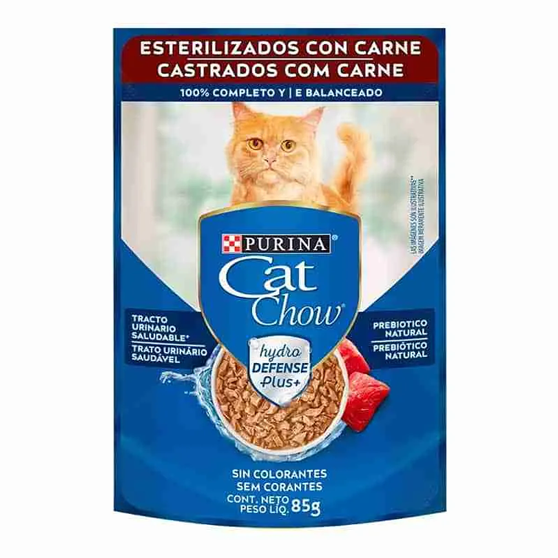Cat Chow Esterilizado Carne 85 Gr. 1