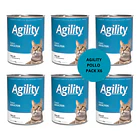 Pack 6 Latas Agility Gato Adulto Pollo 340 Gr 2