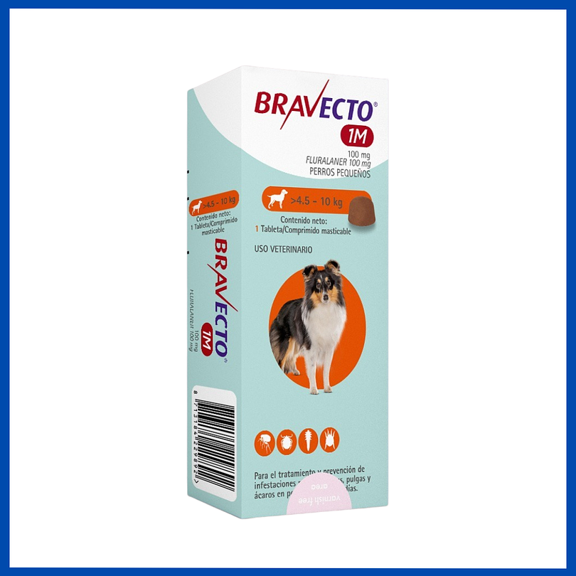 Bravecto  1 mes 100 Mg (4.5 - 10 Kg) 1