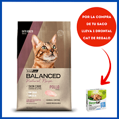 Balanced Natural Recipe  Pollo Gato Adulto 3 Kg