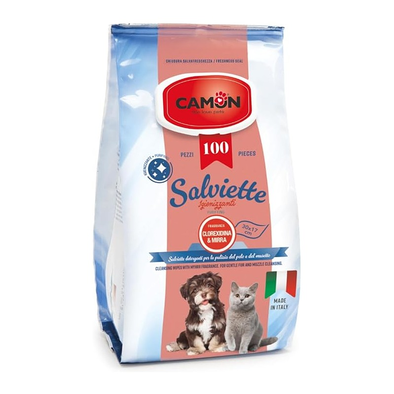 Camon Toallitas Humedas Clorexidina y Mirra 100 U