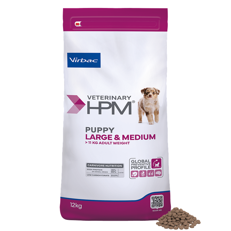 Hpm Virbac Puppy  Large & Medium 12 Kg 1