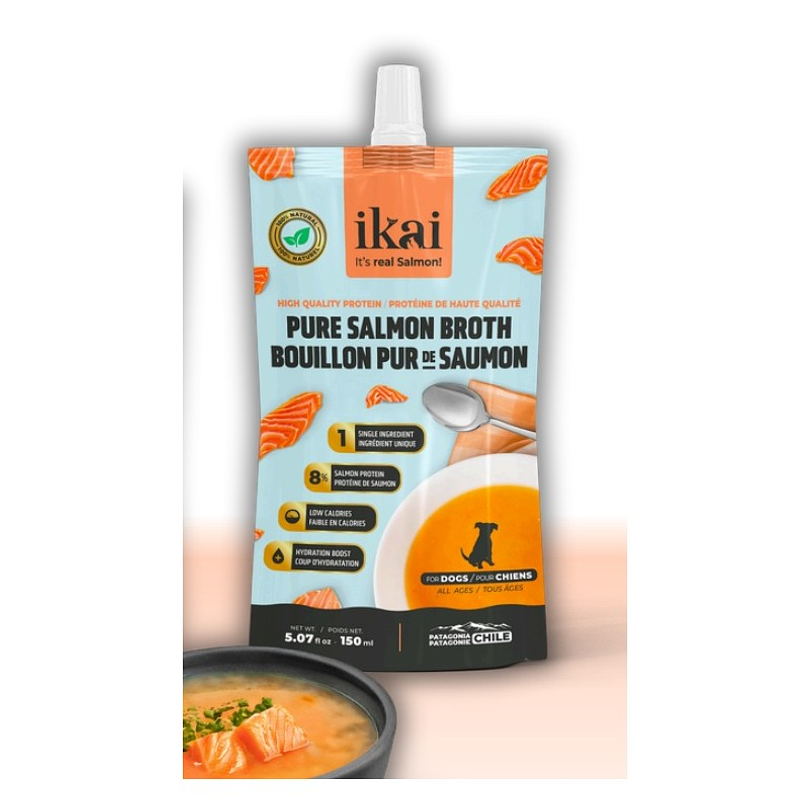 Ikai Caldo de Salmon Para Perros 150 Ml