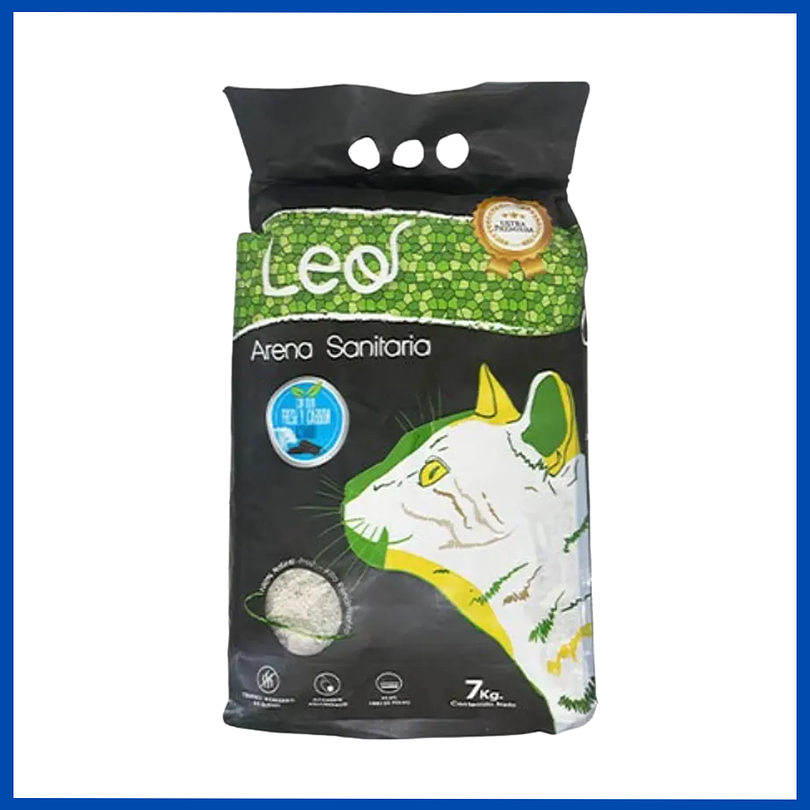 Arena Leo Blanca con carbon 7 Kg 1