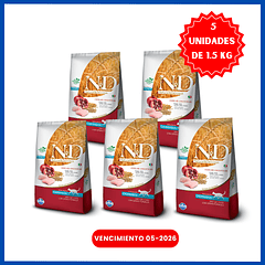 Pack Nd Ancestral Feline Frango Adult Castrados 1,5x5 Kg =7,5 Kg