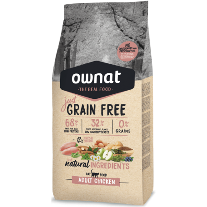 Ownat Just Grain Free Adult Chicken Cat 1 Kg