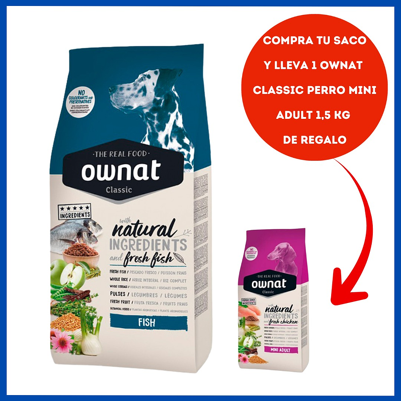 Ownat Classic Fish Perro  12 Kg 1