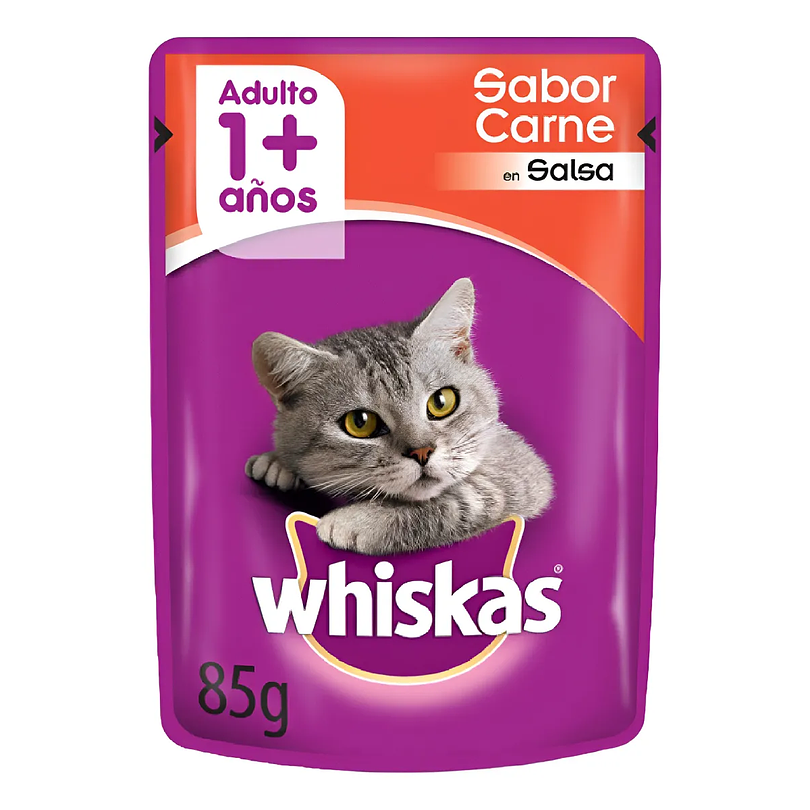 Alimento húmedo Whiskas Carne 1+ 85 Gr
