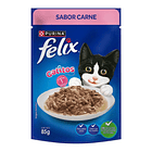 Pack 15 Pouch Felix  Gatitos Sabor Carne 85 Gr 2