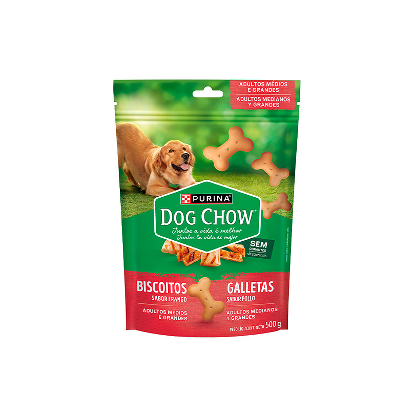 Dog Chow Galletas Perro Adulto Sabor Pollo 500 Gr