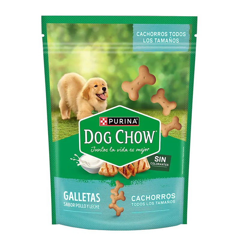 Dog Chow Galletas Cachorro Sabor Pollo y Leche 300 Gr