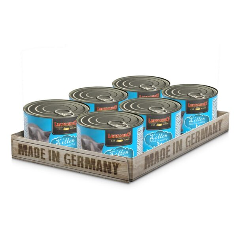 Pack 6 Latas Leonardo Kitten 200 Gr 1