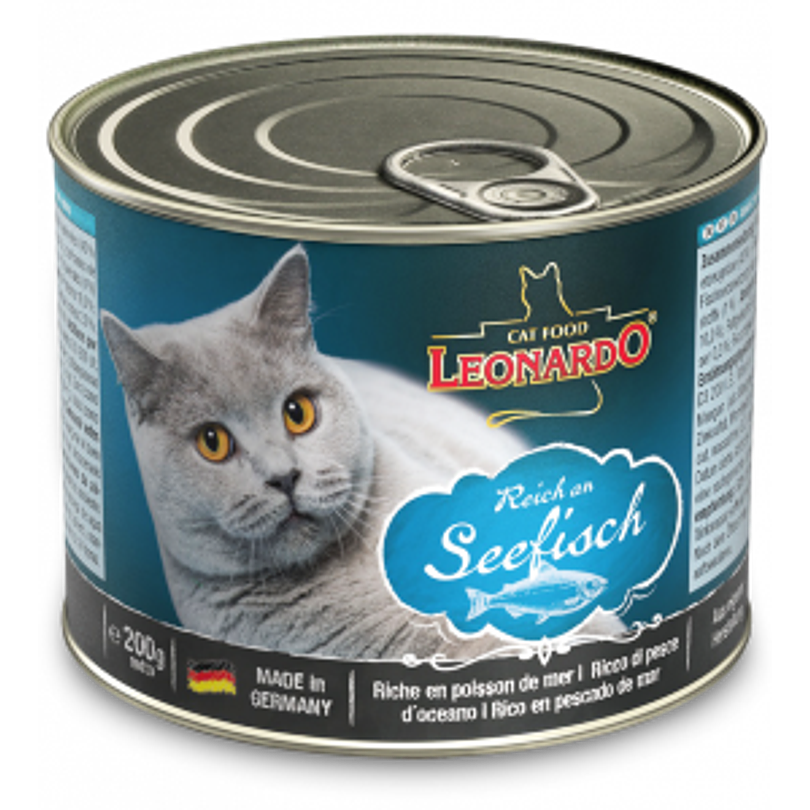 Pack 6 Latas Leonardo Cat Pescado 200 Gr 2