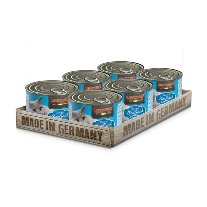 Pack 6 Latas Leonardo Cat Pescado 200 Gr 1