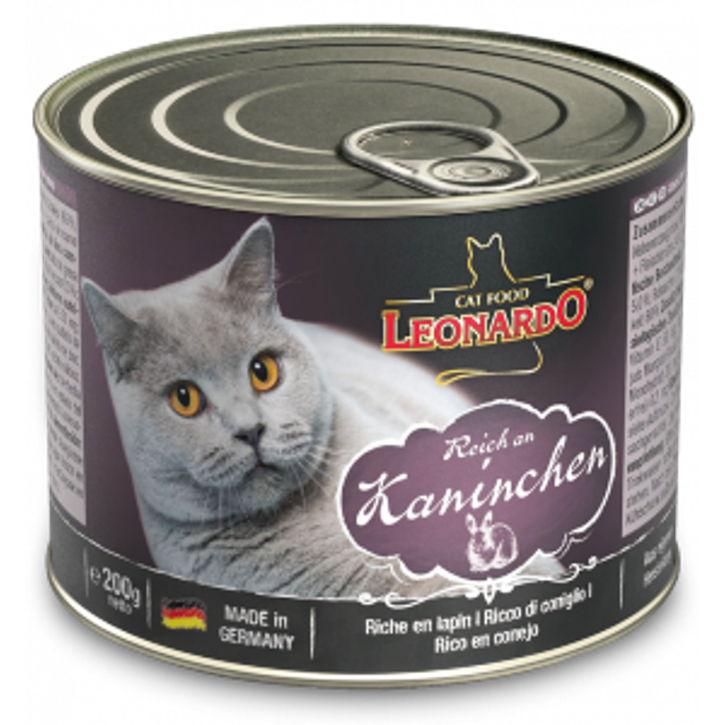 Pack 6 Latas Leonardo Cat Conejo 200 Gr 2