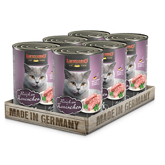 Pack 6 Latas Leonardo Qs Conejo 400 Gr