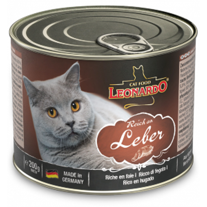 Pack 6 Latas Leonardo Cat Higado 200 Gr 2