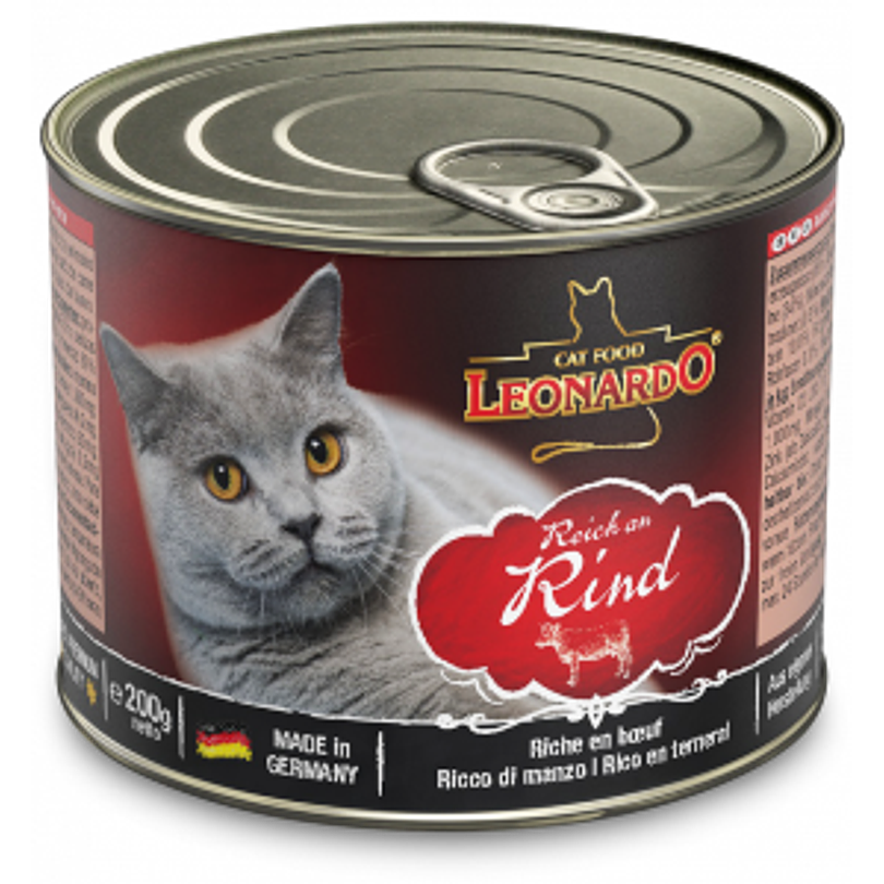 Pack 6 Latas Leonardo Cat Ternera 200 Gr 2