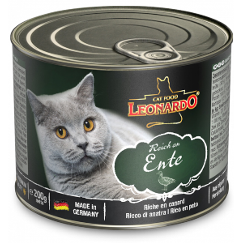 Pack 6 Latas Leonardo Cat Pato 200 Gr 2