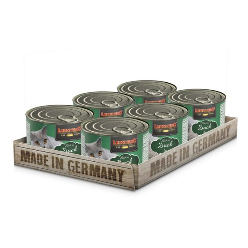 Pack 6 Latas Leonardo Cat Pato 200 Gr 1