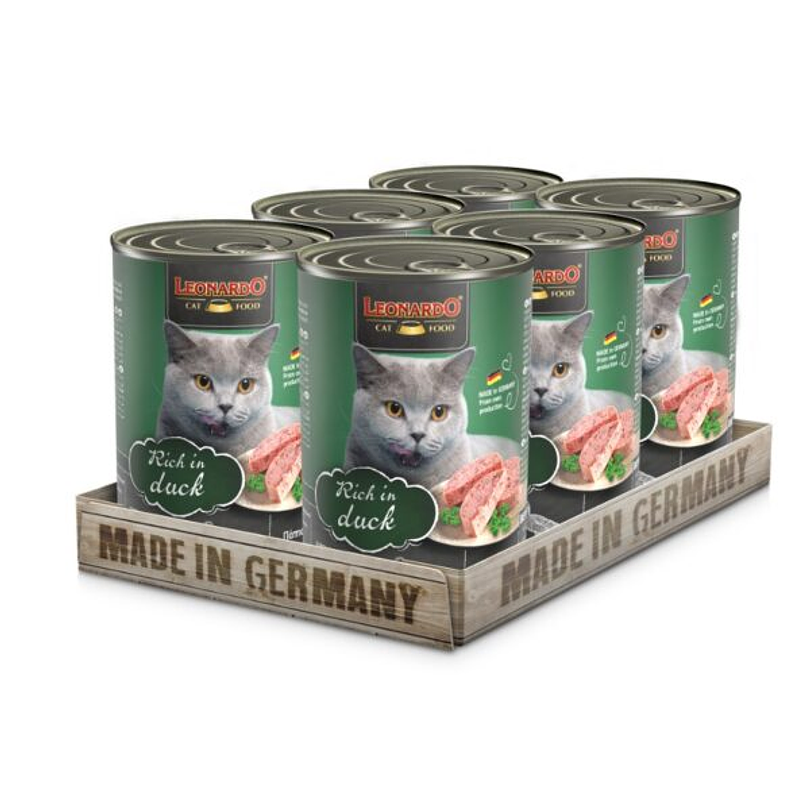 Pack 6 Latas Leonardo Qs Pato 400 Gr 1