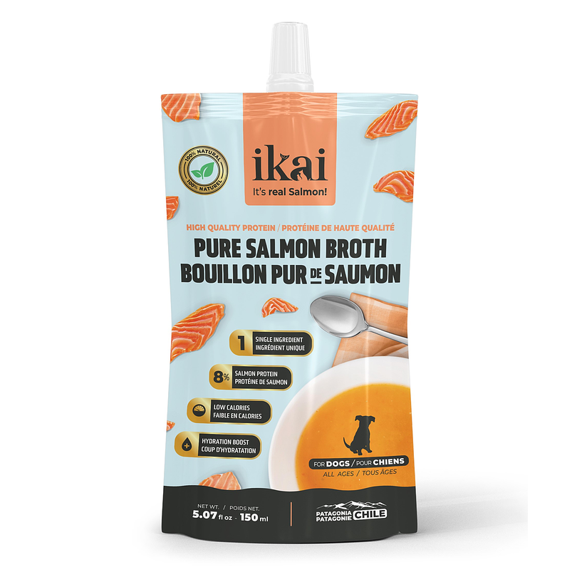 Ikai Caldo de Salmon Para Perros 150 Ml