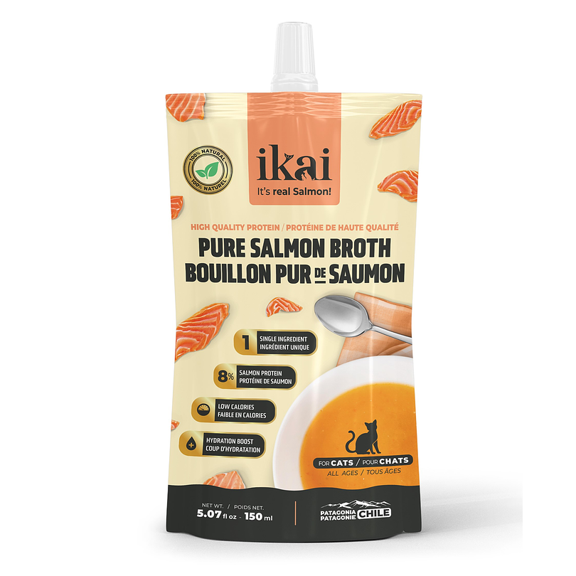 Ikai Caldo de Salmon Para Gatos 150 Ml