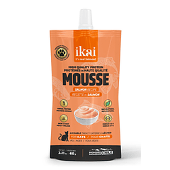 Ikai Mousse De Salmón Para Gatos 60 Gr