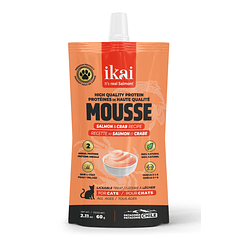Ikai Mousse De Salmón & Cangrejo para Gato 60 Gr
