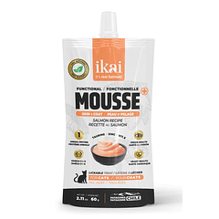 Ikai Mousse De Salmón Piel y Pelaje Para Gato 60 Gr