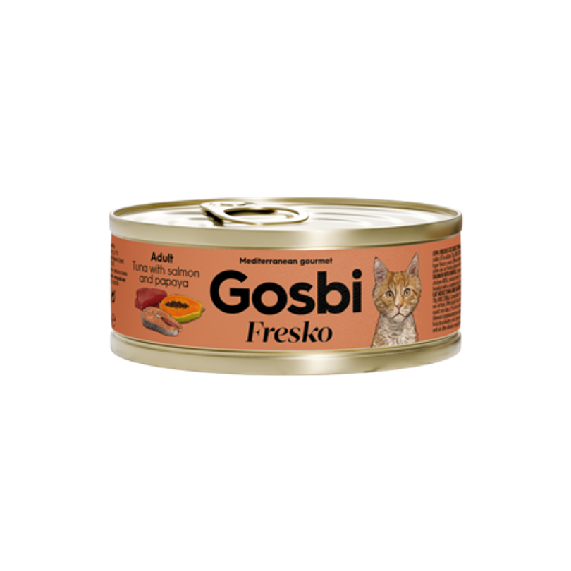 Gosbi Lata Fresko Cat Adult Tuna & Salmon With Papaya 70 Gr