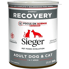 Sieger Lata Recovery Para Perros y Gatos 340 Gr