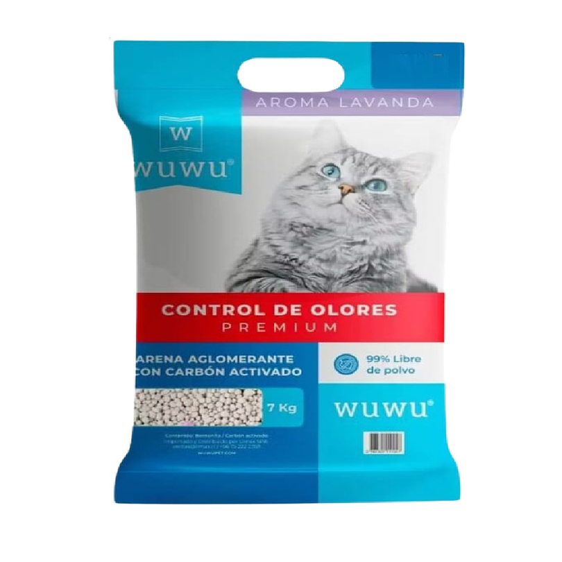 Wuwu Arena Lavanda Con Carbon 20 Kg
